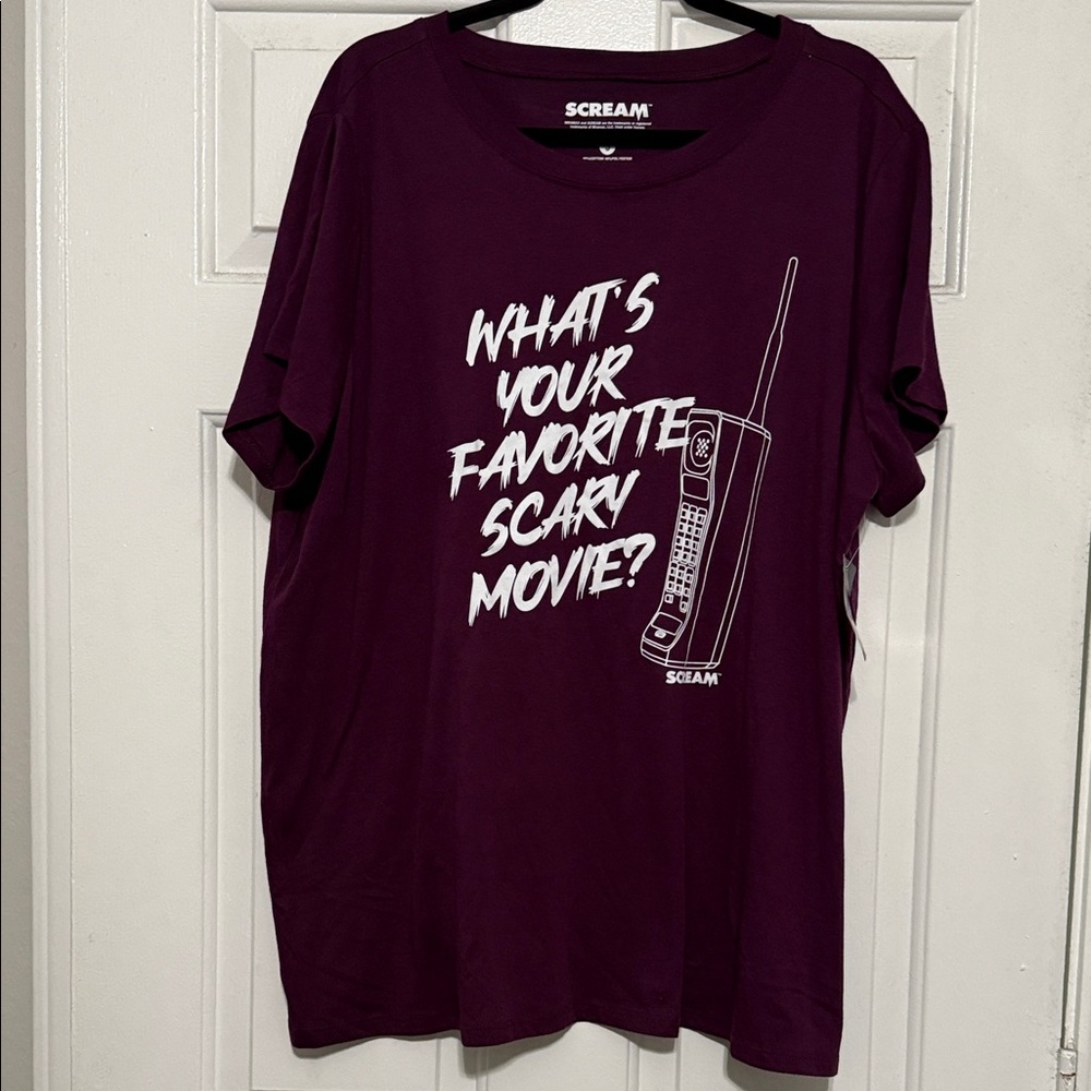 Scream Purple Graphic T-Shirt